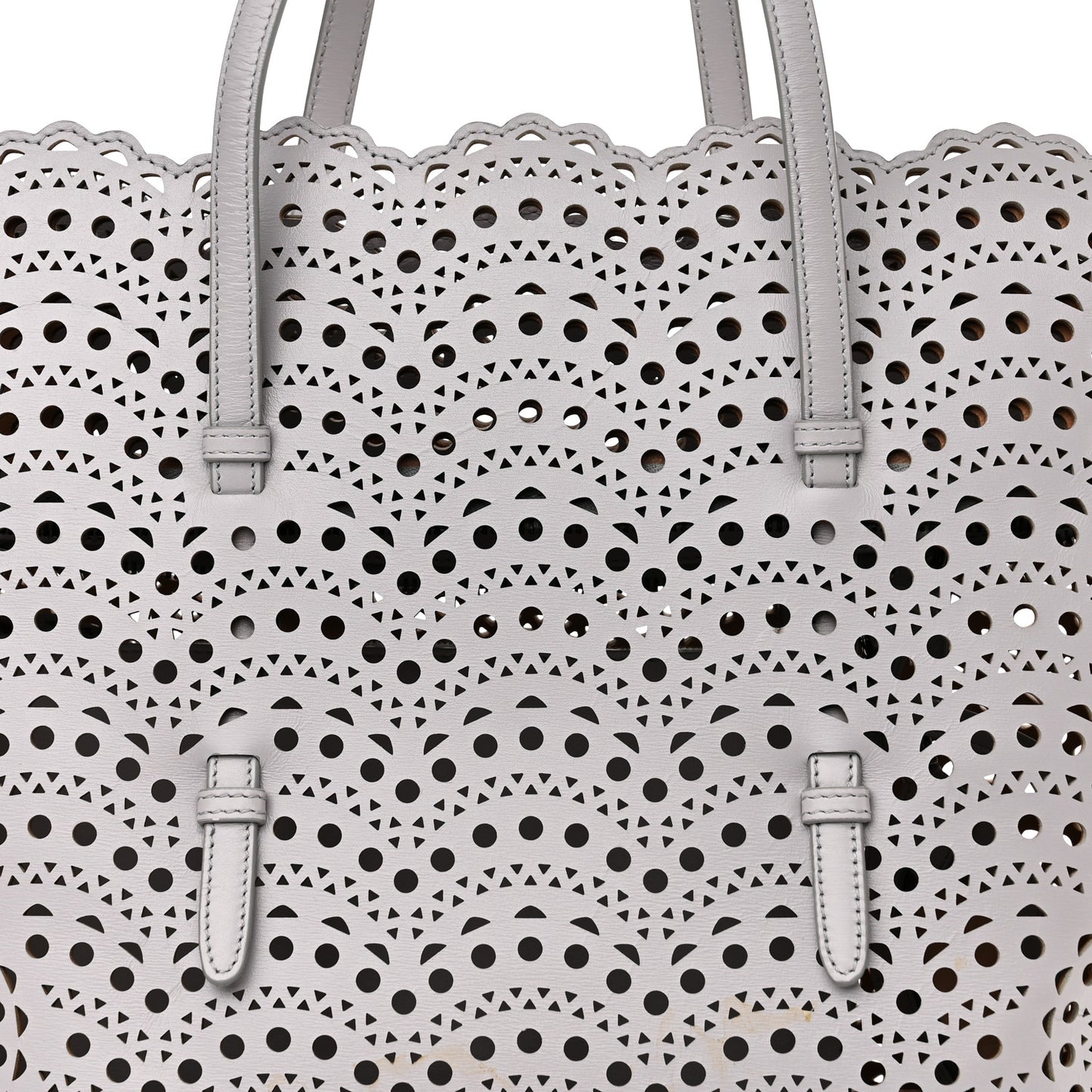 Lux Calfskin Vienne Wave Mina 32 Bag Perle