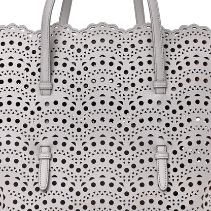 Alaia Lux Calfskin Vienne Wave Mina 32 Bag Perle 8 of 12