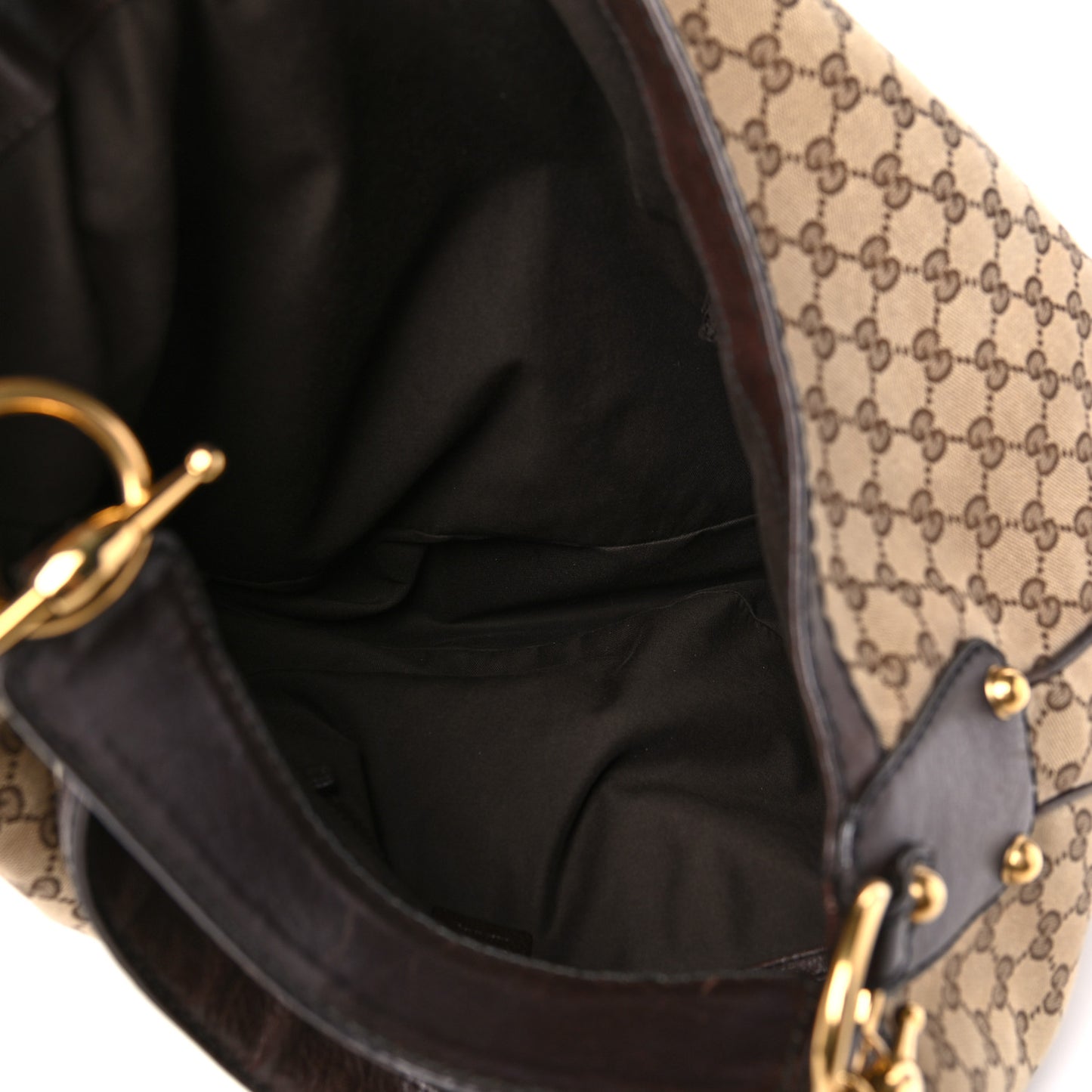Monogram Large Jockey Hobo Dark Brown
