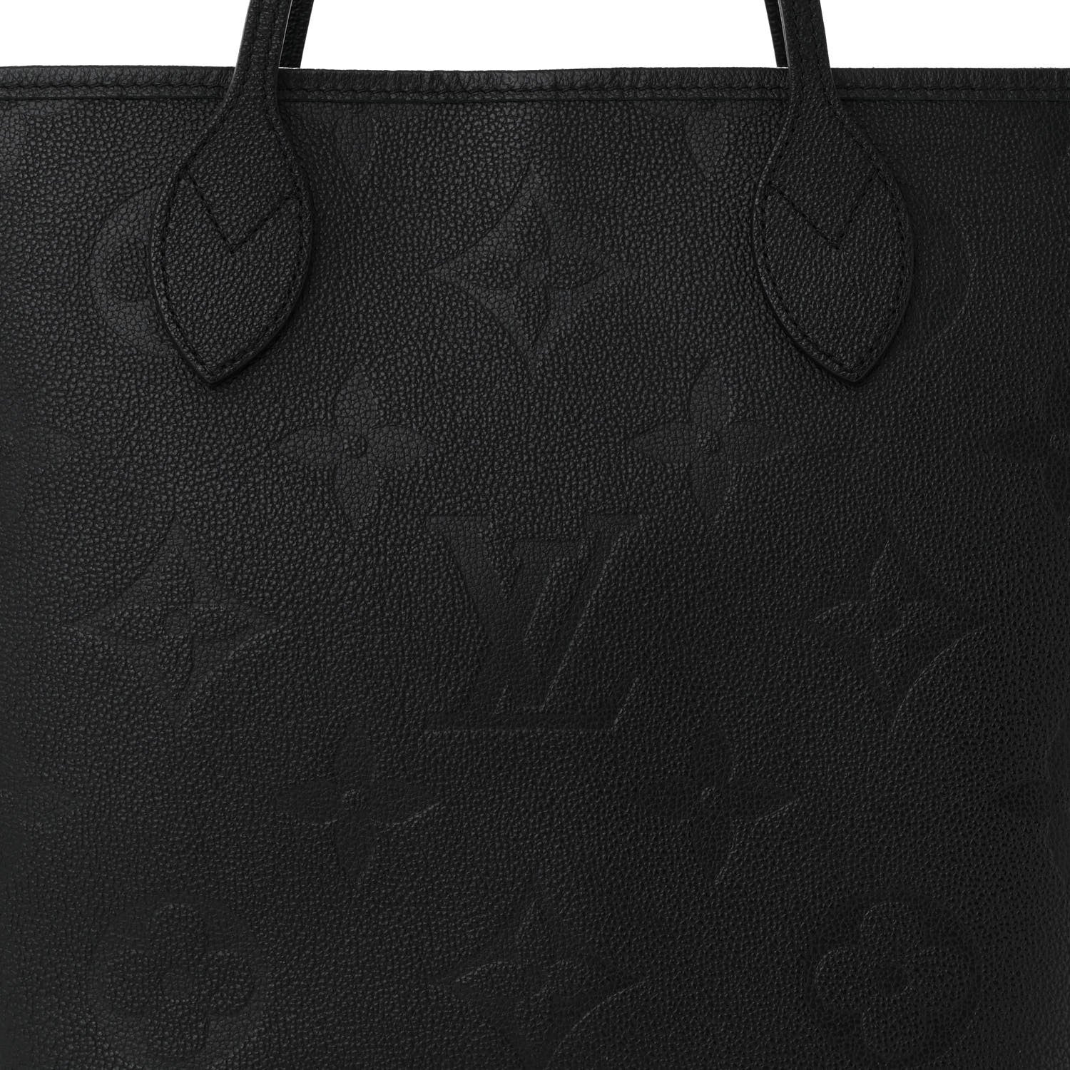 Louis Vuitton Empreinte Monogram Giant Neverfull MM Black 7 of 9