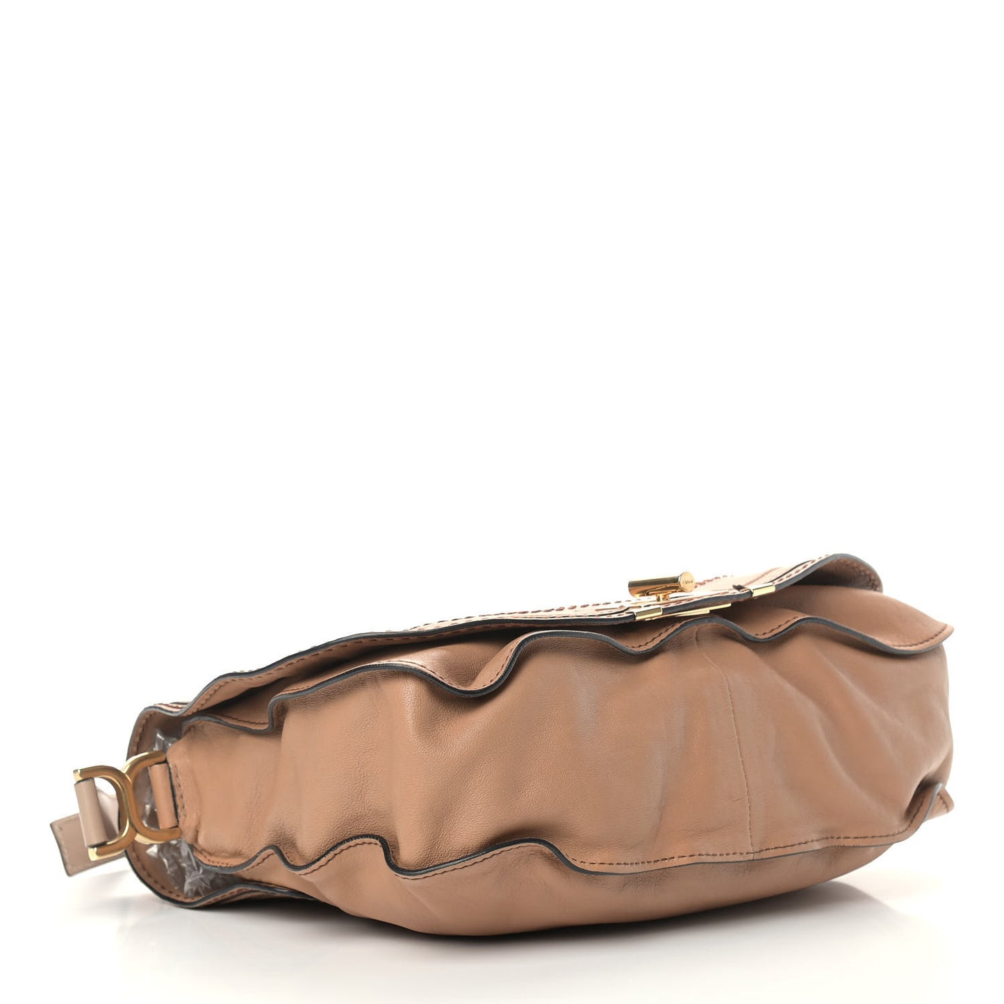 Calfskin Large Marcie Lock Messenger Armagnac