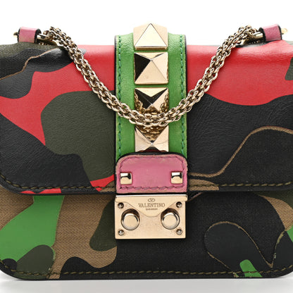Valentino Garavani Nappa Canvas Camouflage Mini Glam Lock Rockstud Flap Multicolor 7 of 11