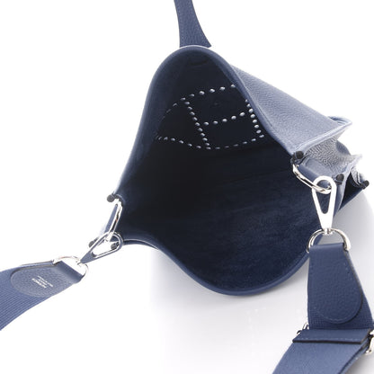 Hermes Taurillon Clemence Evelyne III PM Bleu Agate 5 of 8