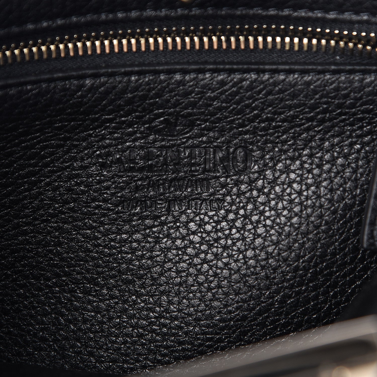 Valentino Garavani Pebbled Calfskin Mini Rockstud Flip-Lock Messenger Bag Black 6 of 10