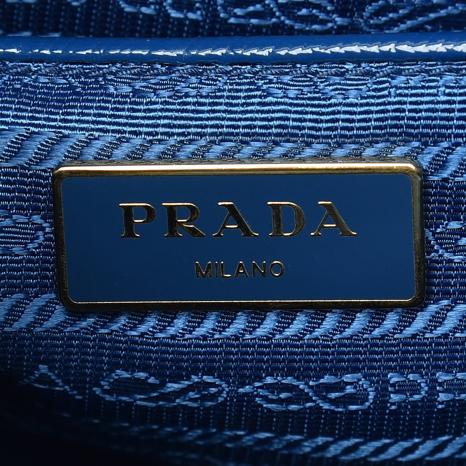 Prada Saffiano Vernice Shopping Tote Azzurro 7 of 18