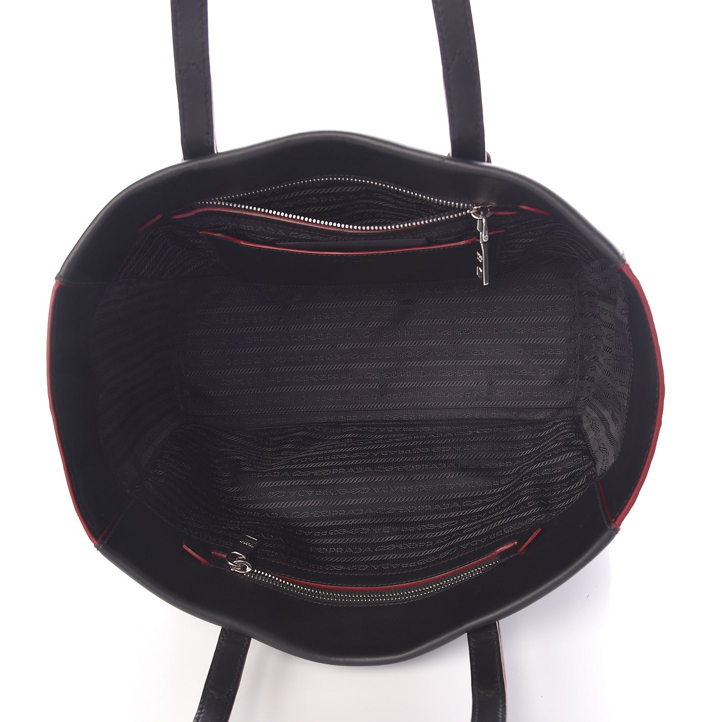 City Calf Sport Tote Black Rosso