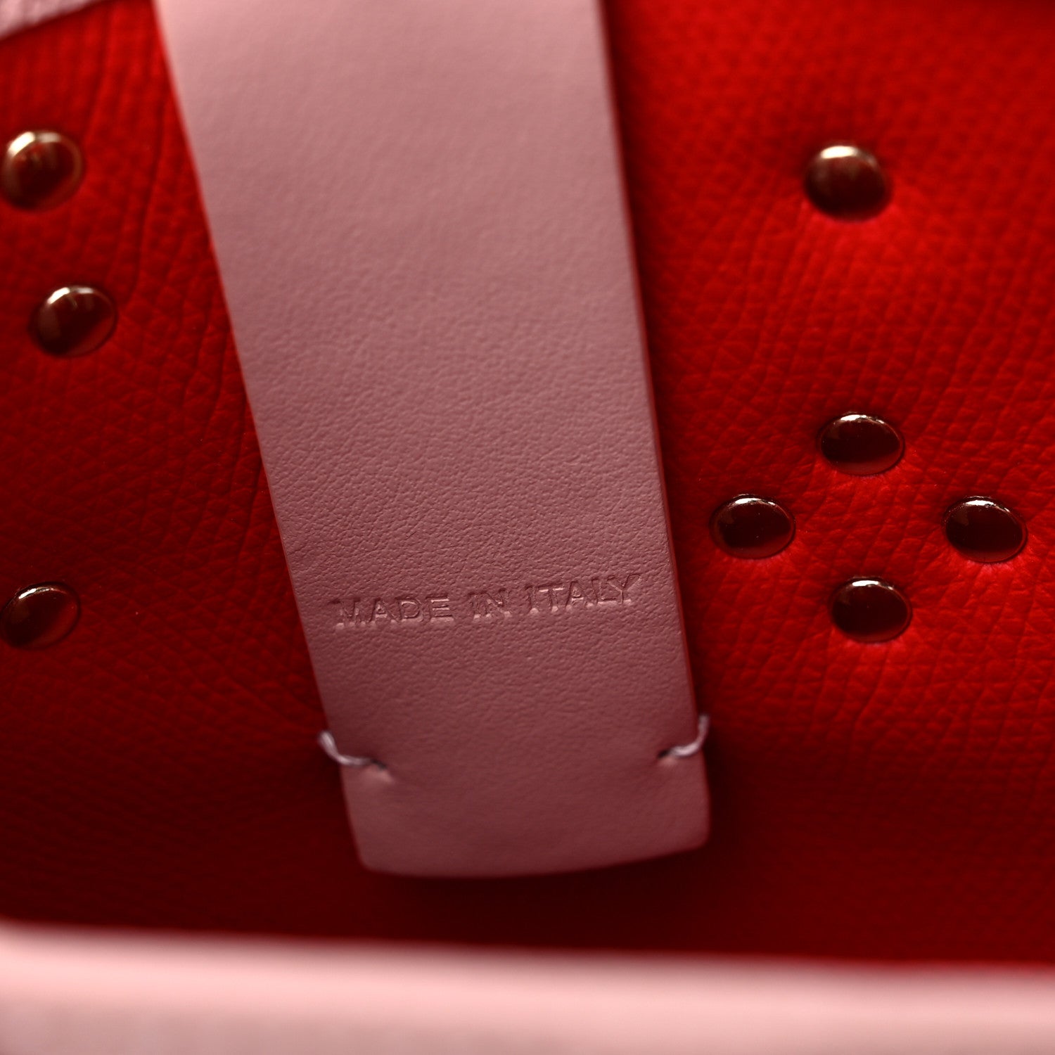 Christian Louboutin Calfskin Empire Spike Studded Mini North South Cabata Tote Rosy 6 of 9