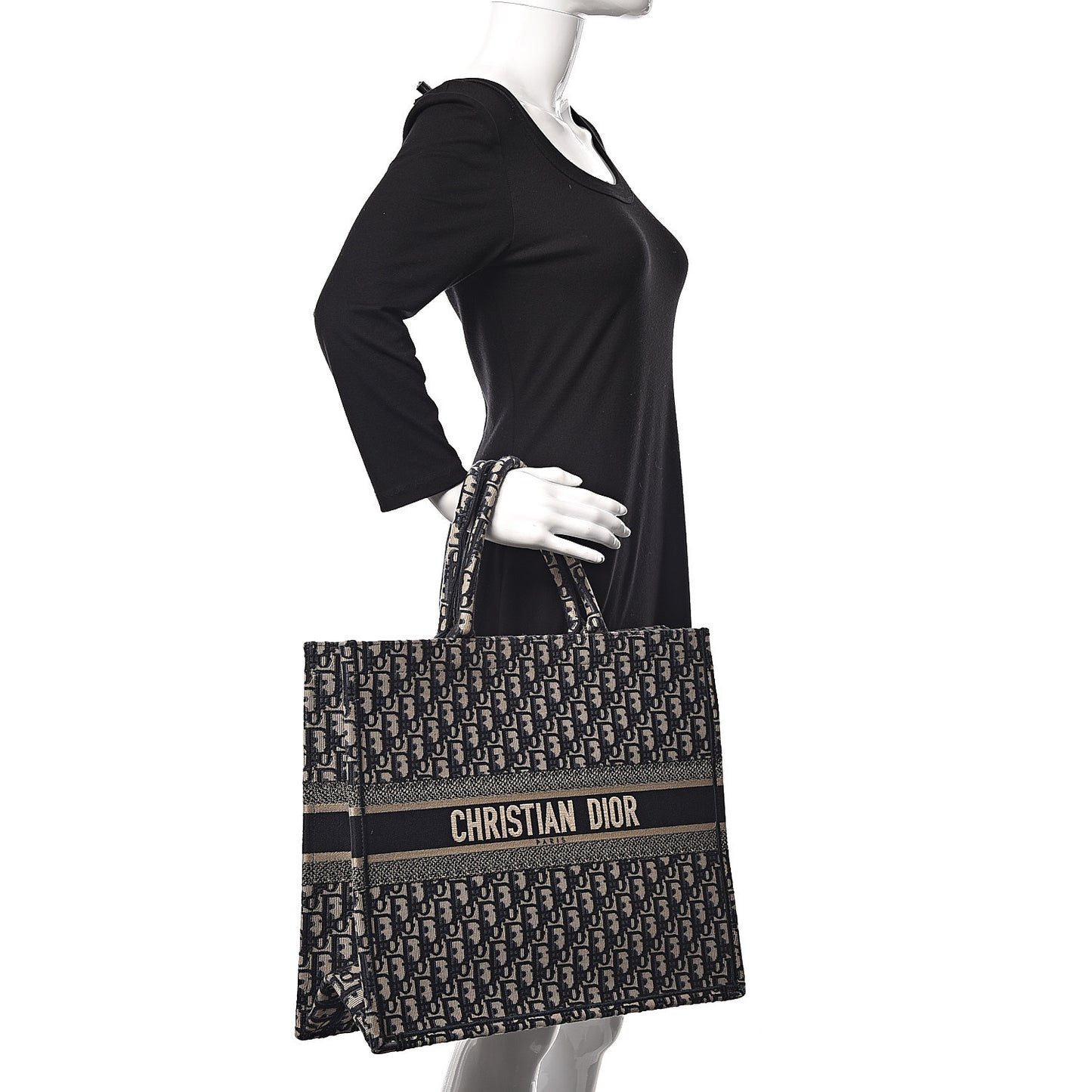 Oblique Book Tote Blue Multicolor