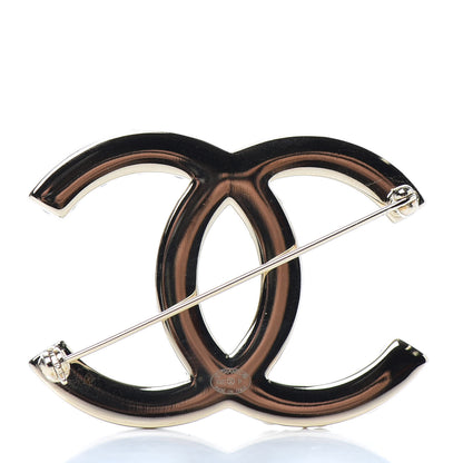 Chanel Pearl Crystal Bright Young Thing CC Brooch Gold 3 of 4