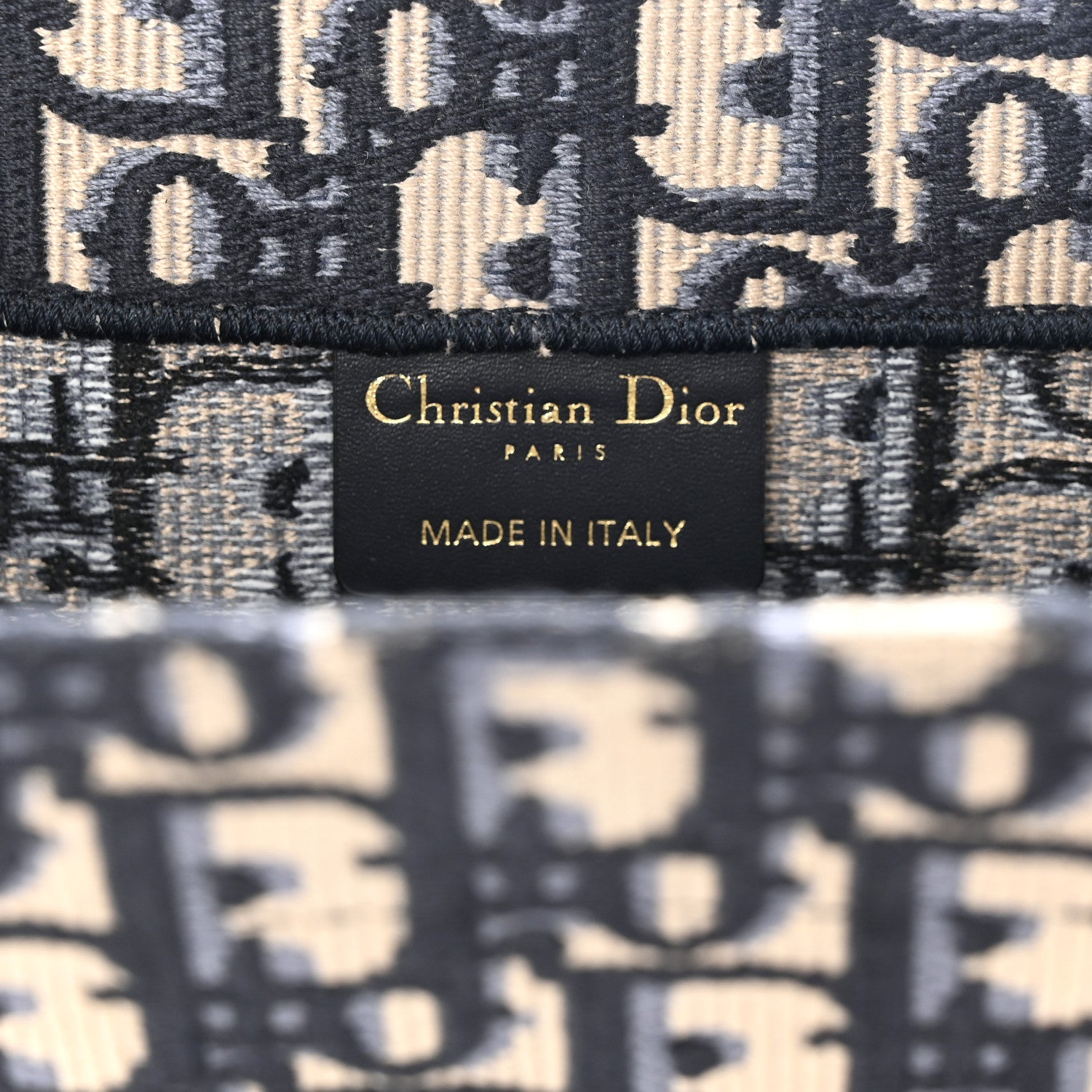 Christian Dior Oblique Large Book Tote Blue Multicolor 6 of 10