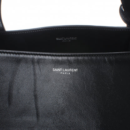 Saint Laurent Suede Leather Reversible Shopper Tote Black 5 of 7