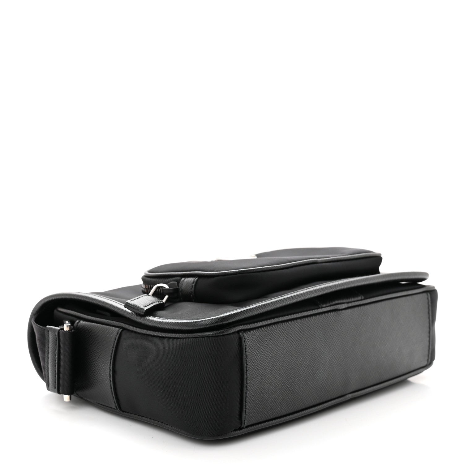Prada Tessuto Nylon Saffiano Re-Edition 2005 Shoulder Bag Black 3 of 10