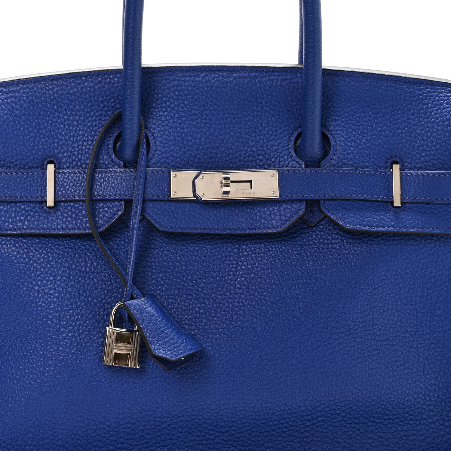 Hermes Togo BIRKIN 35 Bleu France 8 of 10