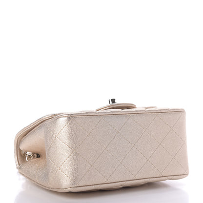Chanel Metallic Lambskin Quilted Mini Square Flap Gold 4 of 9