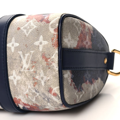 Louis Vuitton Monogram Bleach Keepall Bandouliere 25 Ink Blue 9 of 10