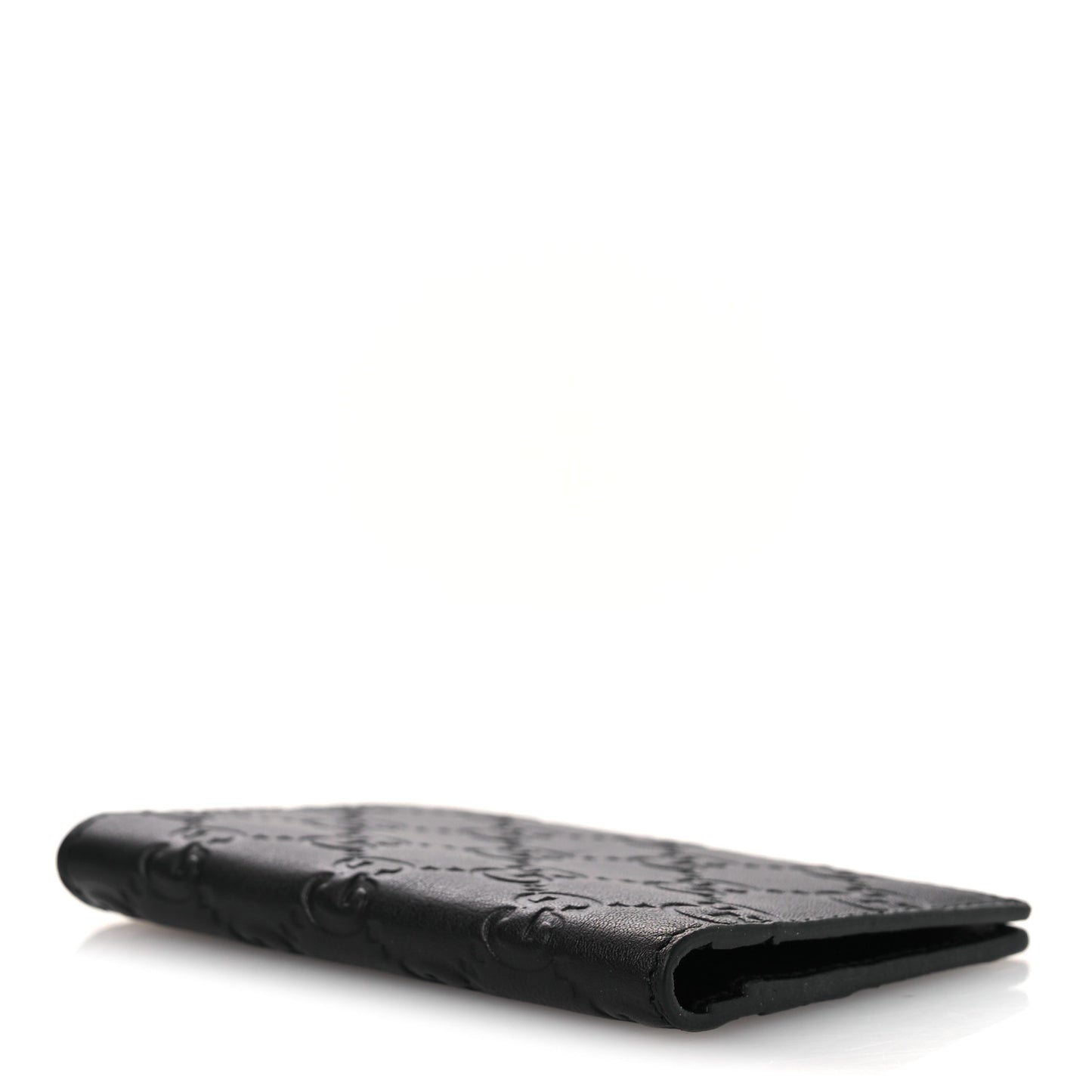 Guccissima Signature Passport Case Black