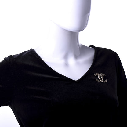 Chanel Metal CC Diamond Quilted Brooch Light Gold 2 of 5