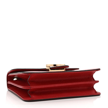 Gucci Dollar Calfskin Small Interlocking G Shoulder Bag Red 4 of 11