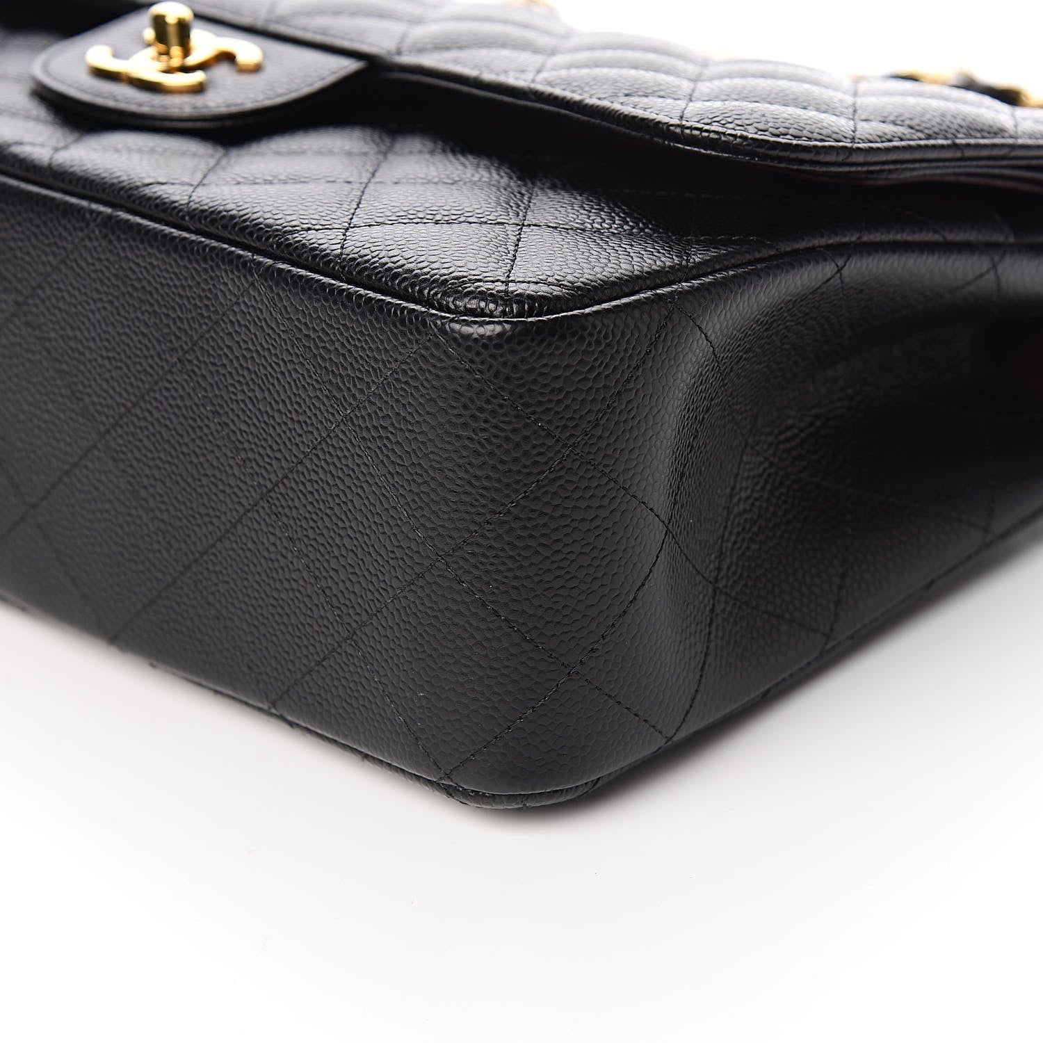 Chanel Caviar Quilted Jumbo Double Flap Black 9 of 11