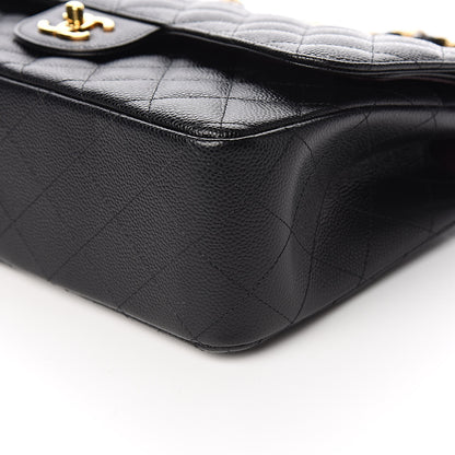 Chanel Caviar Quilted Jumbo Double Flap Black 9 of 11