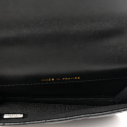 Chanel Lambskin Quilted Top Handle Flap Coin Purse With Chain Black 5 of 7