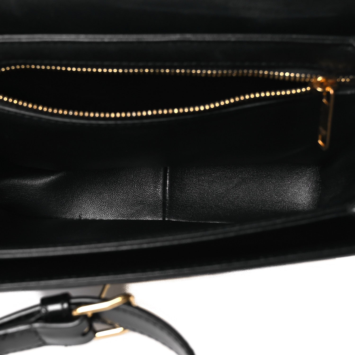 Celine Shiny Calfskin Teen Triomphe Black 4 of 12