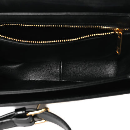 Celine Shiny Calfskin Teen Triomphe Black 4 of 12