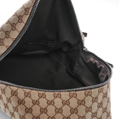 Gucci GG Monogram Web Medium Classic Backpack Brown 5 of 7