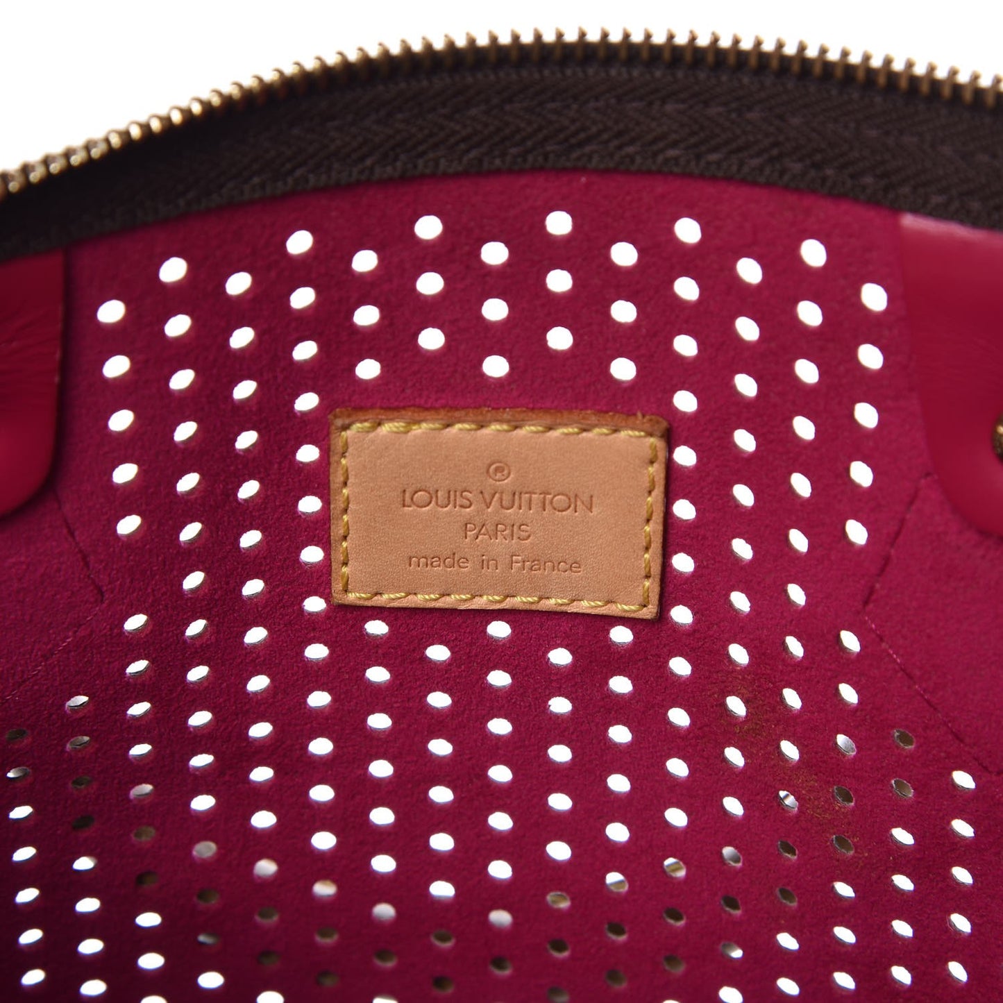 Monogram Perforated Speedy 30 Fuchsia