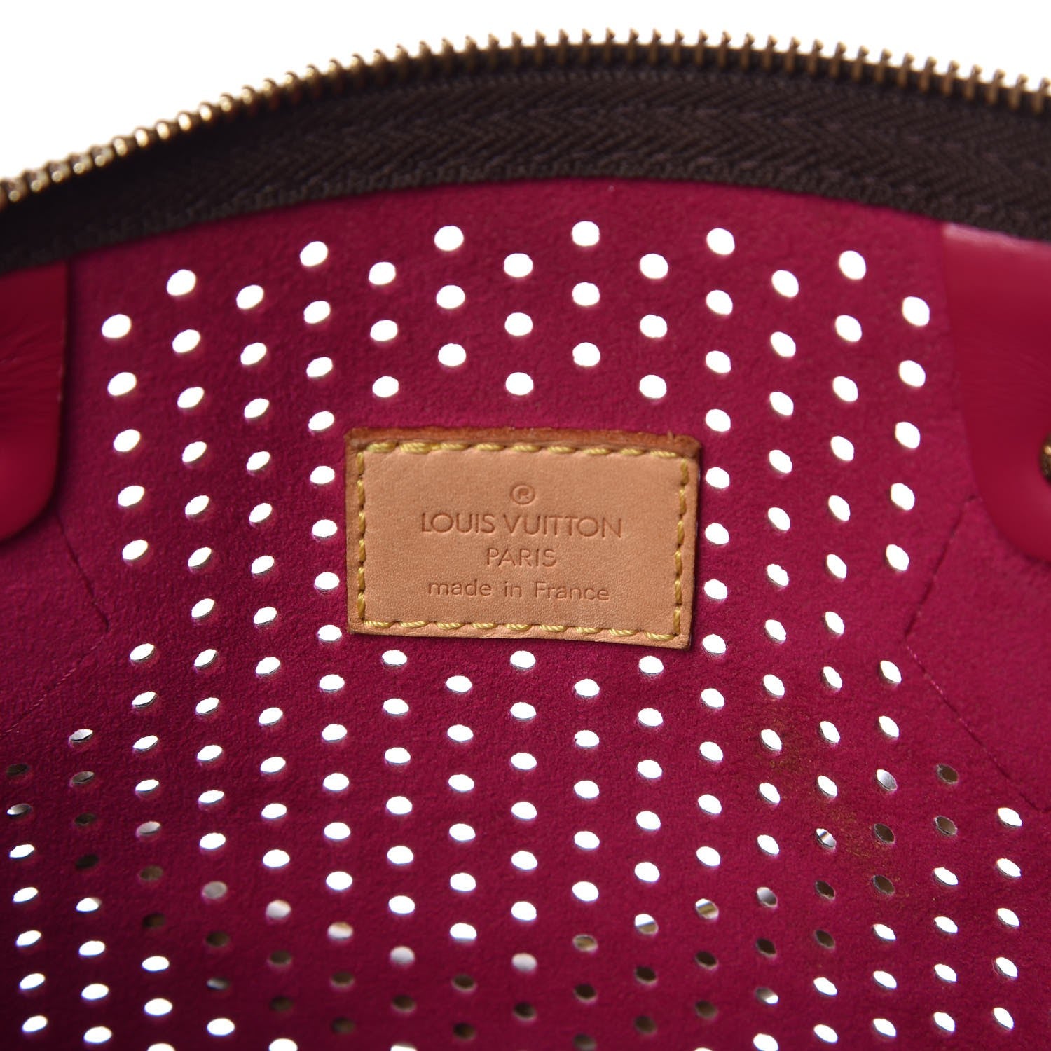 Louis Vuitton Monogram Perforated Speedy 30 Fuchsia 6 of 13