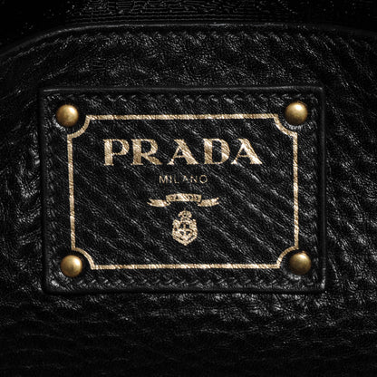 Prada Vitello Daino Shopping Tote Nero Black 7 of 10