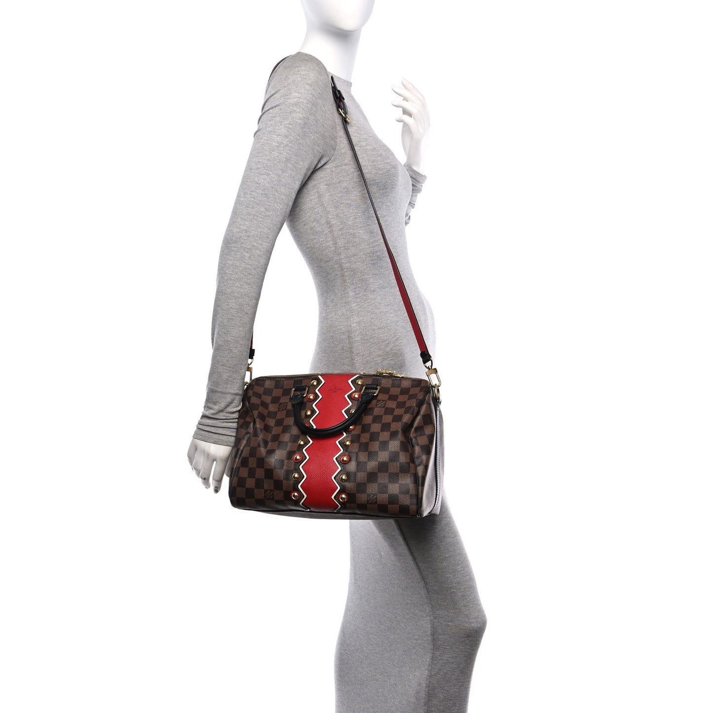 Damier Ebene Karakoram Speedy Bandouliere 30