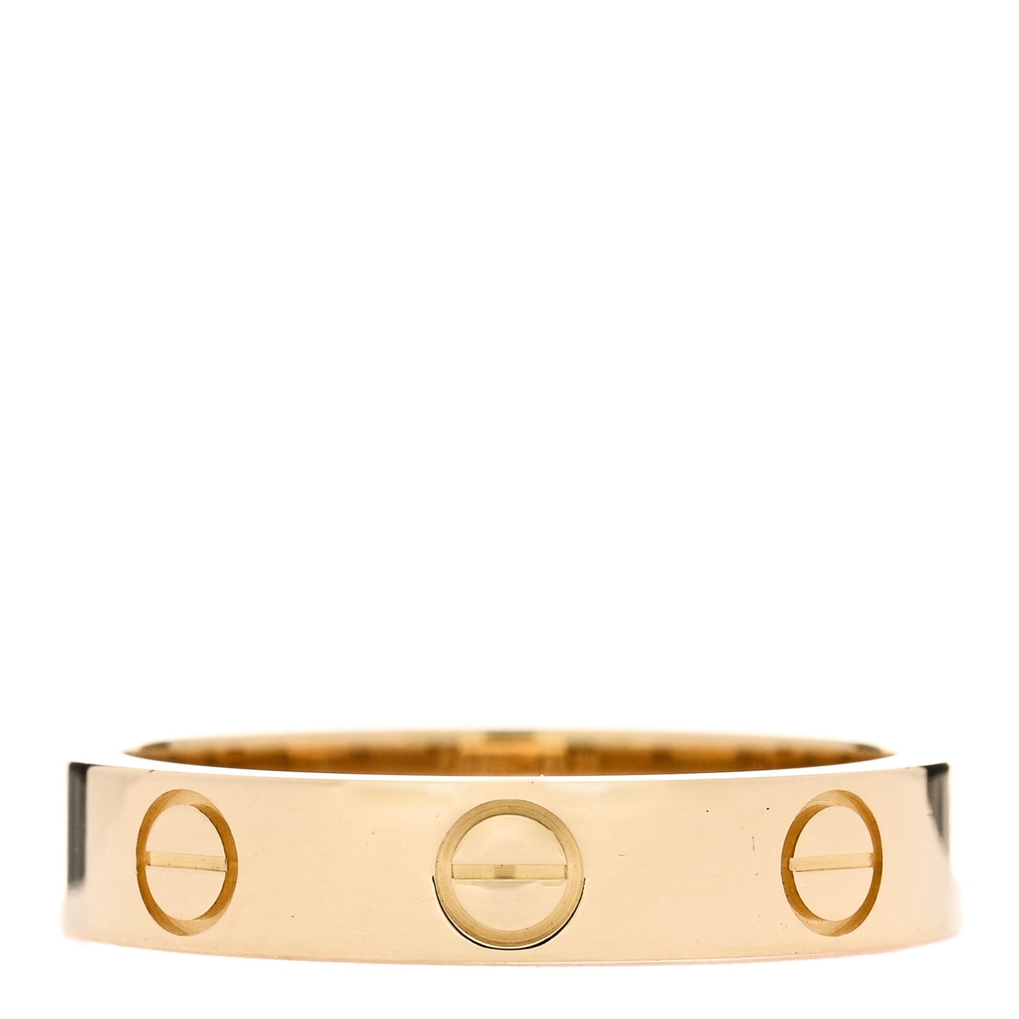 18K Yellow Gold 3.5mm LOVE Wedding Band Ring 49 5