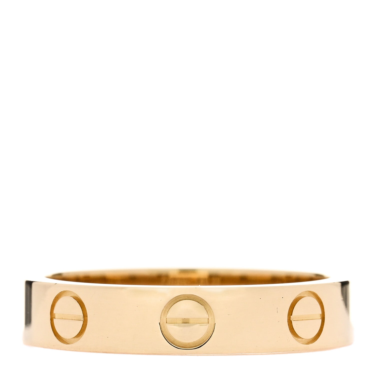Cartier 18K Yellow Gold 3.5mm LOVE Wedding Band Ring 49 5 3 of 4