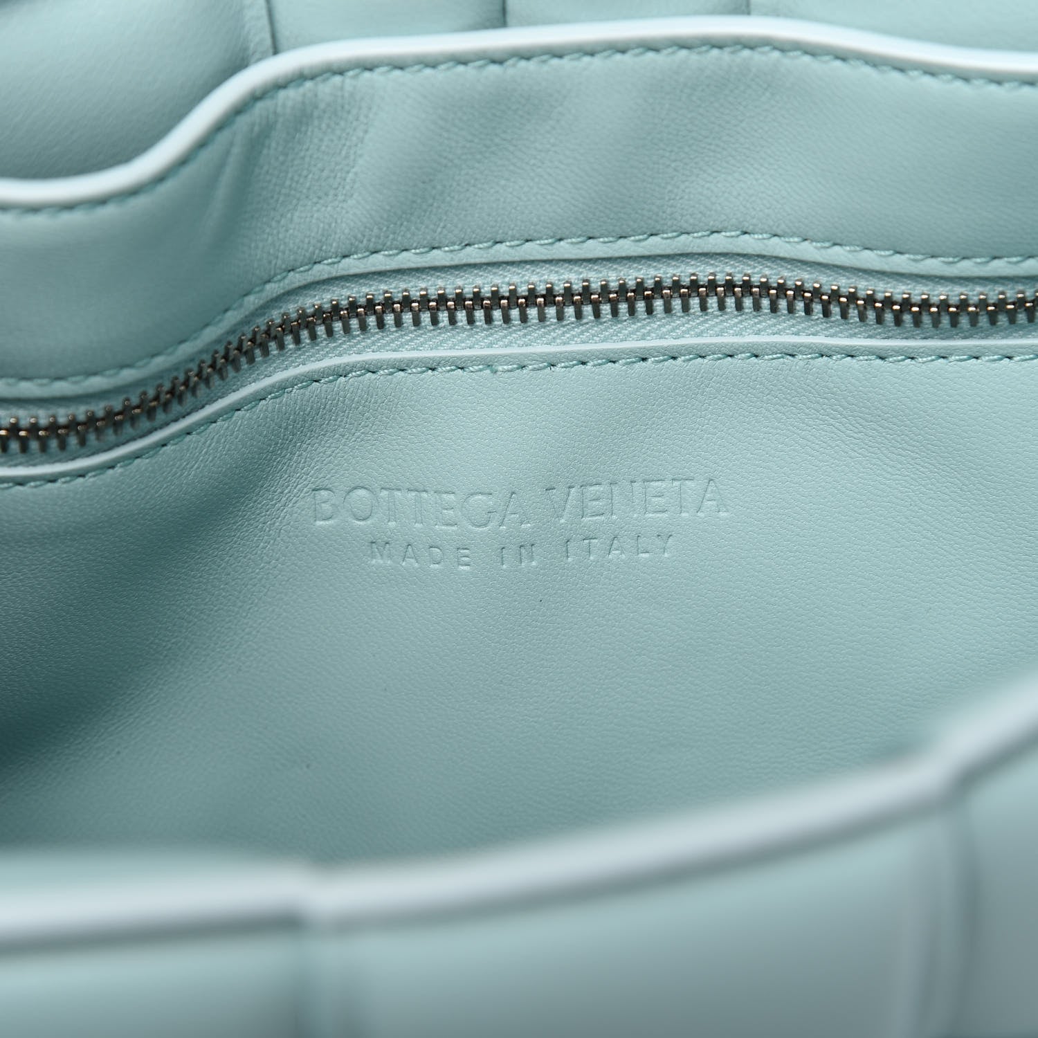 Bottega Veneta Lambskin Maxi Intreccio Padded Chain Cassette Crossbody Bag Spearmint 8 of 9