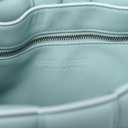 Bottega Veneta Lambskin Maxi Intreccio Padded Chain Cassette Crossbody Bag Spearmint 8 of 9
