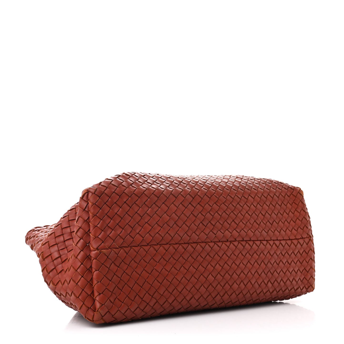 Lambskin Intreccio Medium Cabat Rust