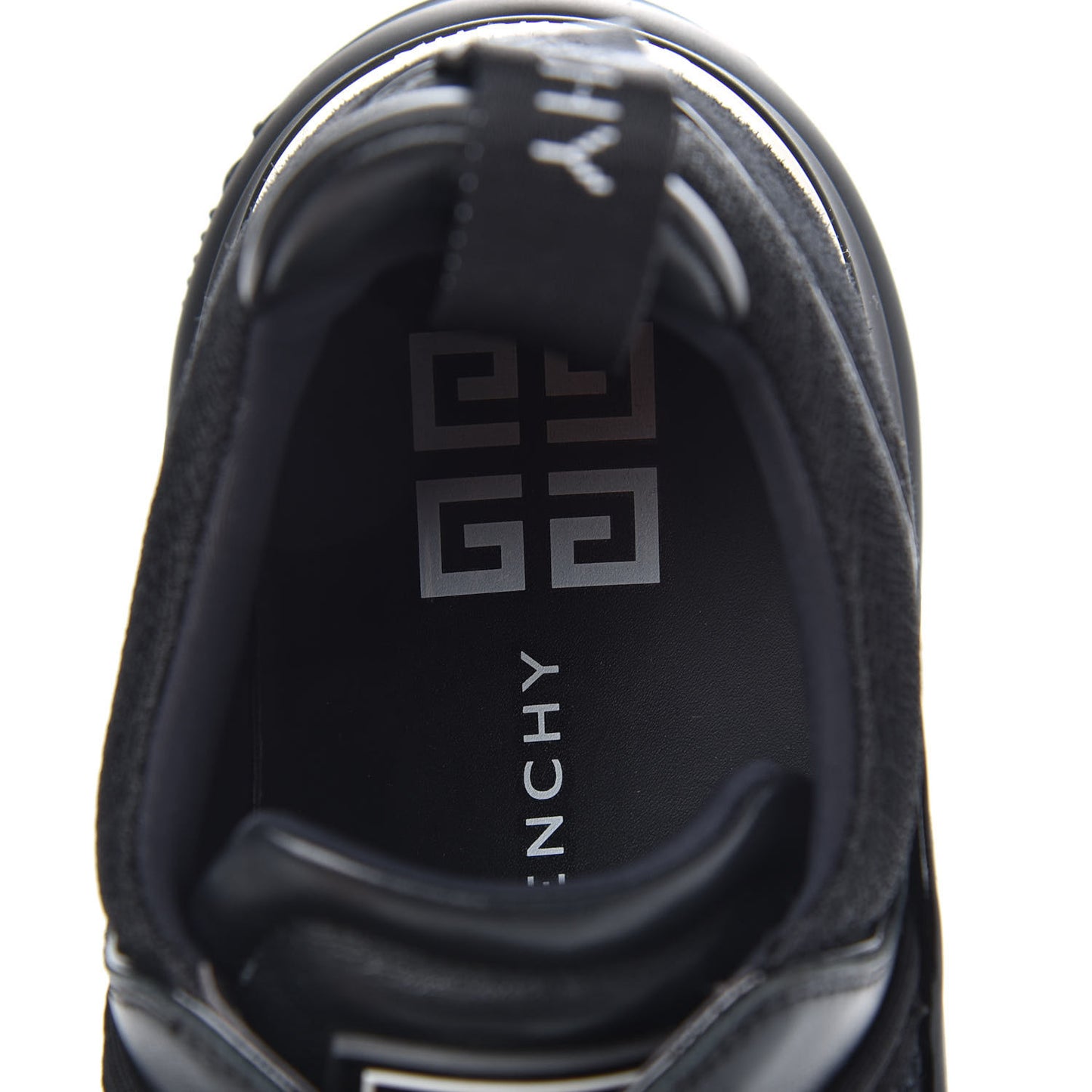 Calfskin Neoprene Jaw Low Sneakers 44 Black