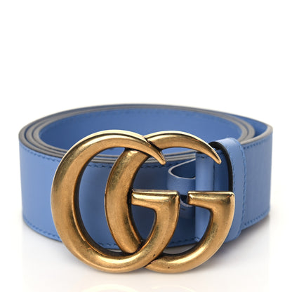 Gucci Calfskin Double G 40mm Belt 90 36 Clear Sky Blue 1 of 6
