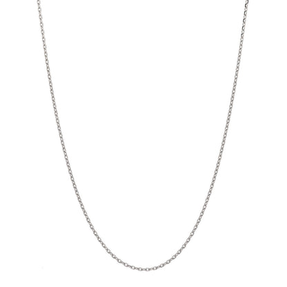 Van Cleef & Arpels 18K White Gold Trace Chain Necklace 50cm 1 of 7