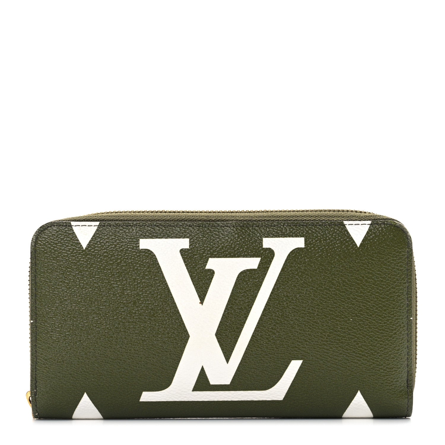 Louis Vuitton Monogram Giant Zippy Wallet Kaki White 1 of 18