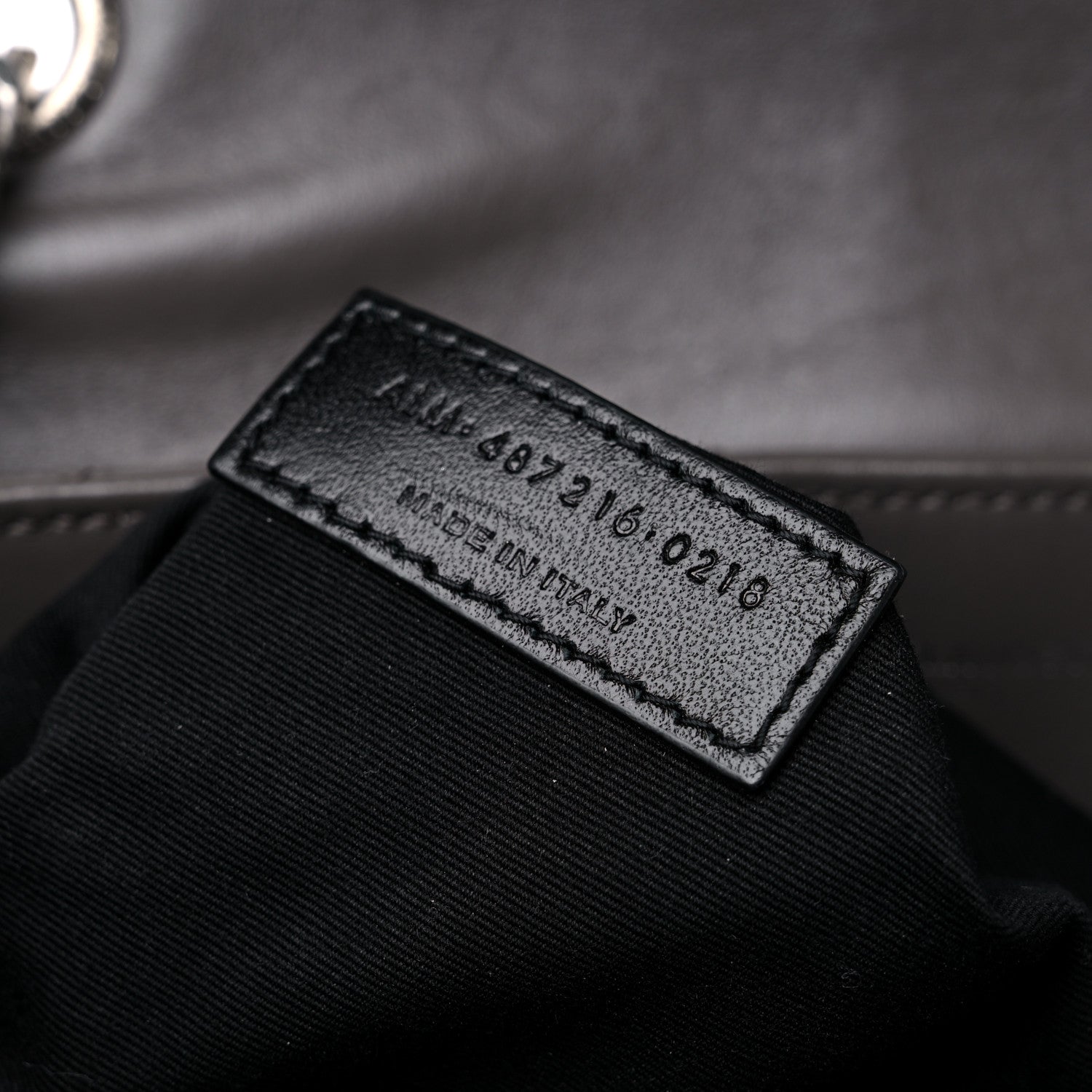 Saint Laurent Calfskin Y Quilted Monogram Medium Loulou Chain Satchel Asphalt 8 of 13