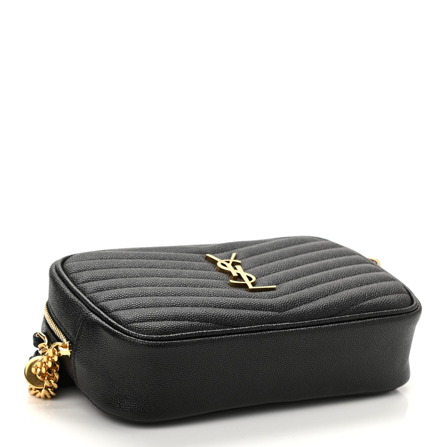 Grain De Poudre Matelasse Monogram Mini Lou Camera Bag Black