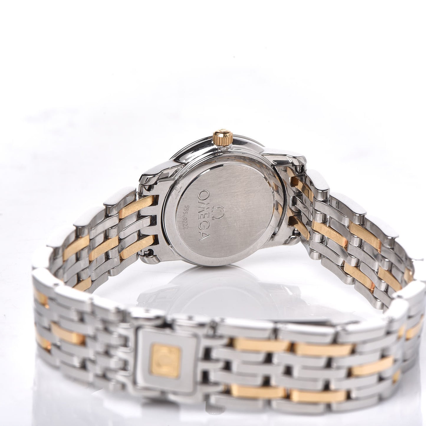 Stainless Steel 18K Yellow Gold 22mm Quartz Watch Champagne 4370.11.00