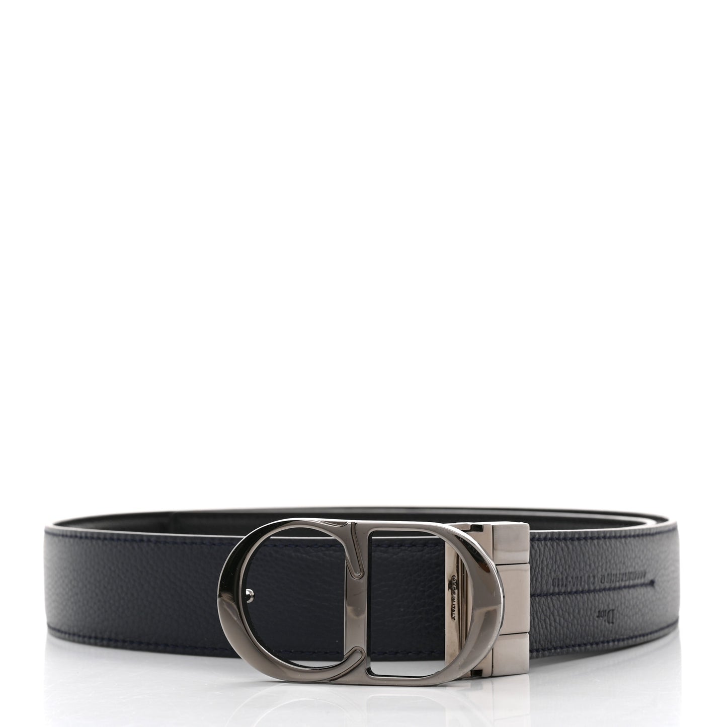 Grained Calfskin 35mm Montaigne Belt 90 Black
