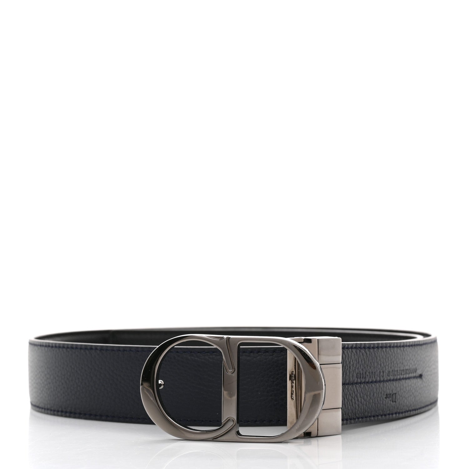 Christian Dior Grained Calfskin 35mm Montaigne Belt 90 Black 3 of 8