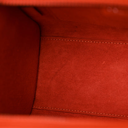 Celine Drummed Calfskin Nano Luggage Terracotta 12 of 13