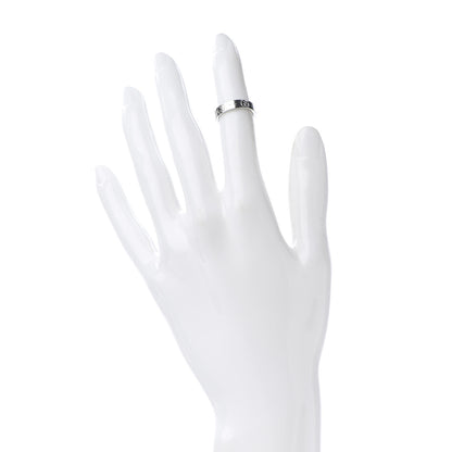 Gucci 18K White Gold 4mm Icon Thin Band Ring 46 3.75 2 of 6