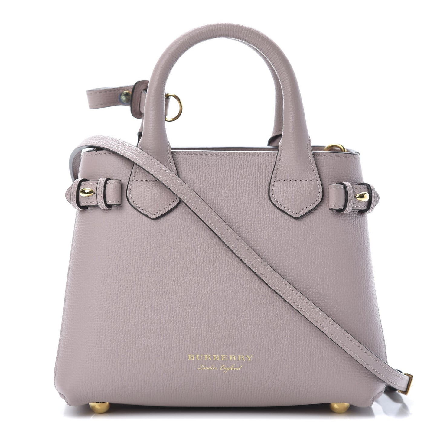 Grainy Calfskin House Check Baby Banner Tote Pale Orchid