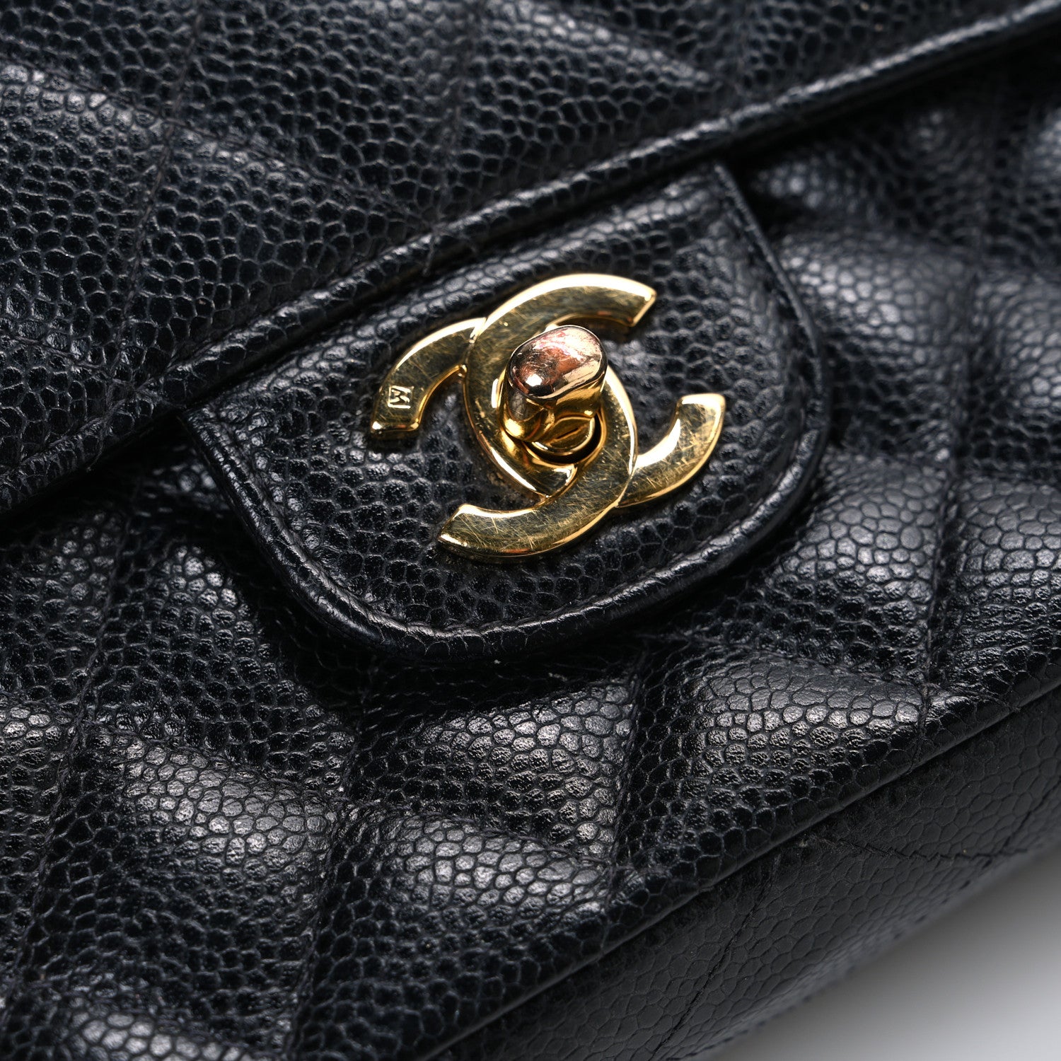 Chanel Caviar Quilted Medium Double Flap Black 12 of 12